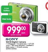 Sony W610 Digital Camera