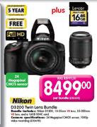Nikon D3200 Twin Lesns Bundle