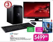 Packand Bell Desktop PC Plus LCD Monitor-21.5" (219943) Per Bundle