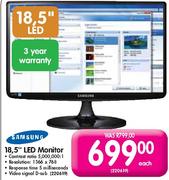 Samsung LED Monitor-18.5" (220619) Each