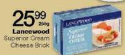 Lancewood Superior Cream Cheese Brick-250gm