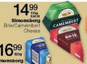 Simonsberg Brie/Carnernbert Cheese-125gm