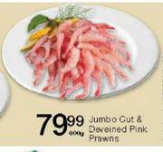 Jumbo Cut & Deveind Pink Prawns-800gm