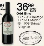 Odd Bins Bin 703 Pinotage-750Ml