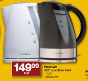 Platinum 360degree Koordlose Ketel-1.7ltr Elk