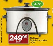 Platinum Digital Slow Cooker-4.5ltr Each