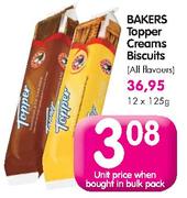 Bakers Topper Creams Biscuits-12x125g