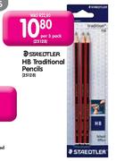Staedtler HB Tradition Pencils-Per 3 Pack