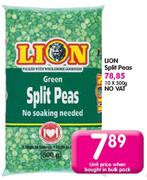 Lion Split Peas-10 x 500g 
