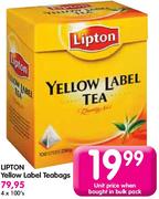 Lipton Yellow Label Teabags-100's Each