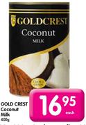 Gold Crest Coconut Milk-400g Each 