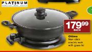 Ottimo Non-Stick Electric Wok With Glass Lid-Each