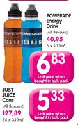 Just Juice Cans-330ml Each