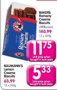Baumann's Lemon Creams Biscuits-200g 