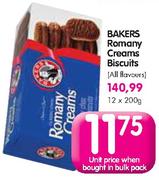 Bakers Romany Creams Biscuits-12x200g