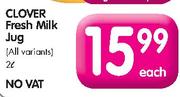 Clover Fresh Milk Jug-2 Ltr