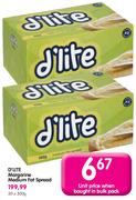 D'lite Margarine Medium Fat Spread-30 x 500gm