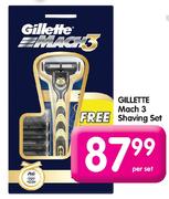 Gillette Mach 3 Shaving Set-Per Set