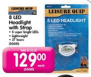 Leisure Quip 8 LED Headlight with Strap-Each