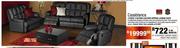 Casablanca 3 Piece 3 Action Leather Uppers Lounge Suite