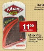Albany Ultima Roolbos & Rye Seeded Brown Multigrain-700g Each