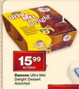 Danone Ultra Mel Delight Dessert Assorted-4x125ml