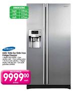 Samsung Side-by-Side Inox Fridge/Freezer-660Ltr(RS21HDTPN)
