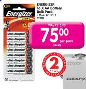 Energizer 16 X AA Battery Bulk Pack-Per Pack
