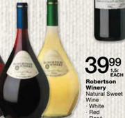 Robertson Winery Natural Sweet Wine Red-1.5L Each