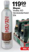 Mayan Vodka XO Verskeidenheid Elk-750ml