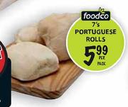 Foodco Portuguese Rolls-7's Per Pack