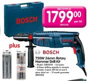 Bosch 26mm Rotary Hammer Drill Kit-750W