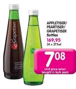 Appletiser/Peartiser/Grapetiser Bottles-24 x 275ml