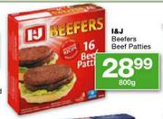 I&J Beefers Beef Patties-800g