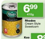 Rhodes Cream Style Sweetcorn-410g