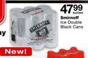 Smirnoff Ice Double Black Cans-6 x 250ml