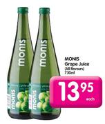 Monis Grape Juice-750ml Each
