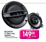 Sony 4" 130W 2 Way Speakers-XS-GTF1027