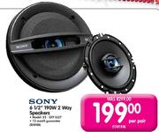 Sony 6 1/2" 190W 2 Way Speakers-XS-GTF1627