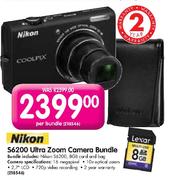 Nikon S6200 Ultra Zoom Camera Bundle