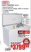 Defy Chest Freezer-420Ltr