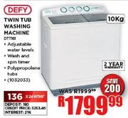 Defy Twin Tub Washing Machine-10kg