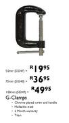 G-Clamps - 100mm