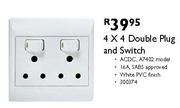 Double Plug and Switch - 4 x 4
