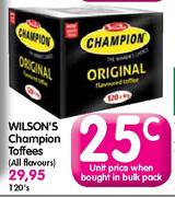 Wilson's Champion Toffees-Each