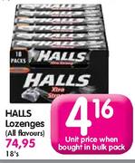Halls Lozenges-Each