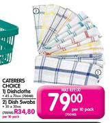 Caterers Choice 30x30cm Dish Swabs-Per 10 Pack