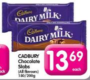 Cadbury Chocolate Slabs-180/200g Each