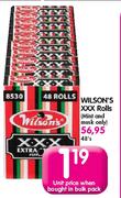 Wilson's XXX Rolls-Each