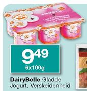 Dairy Belle Gladde Jogurt Verskeidenheid-6x100g